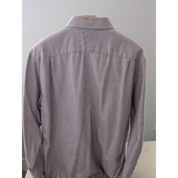 Savoy Taylors Guild Moss Bros Men's Dress Shirt Size 17 Geometric Print Office - Picture 4 of 12